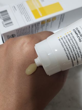랑벨 비타 에너지 잡티 크림 75ml (피부 속 기미완화크림) — 5점을 준 리뷰어가 2022년 6월 올린 사용 사진