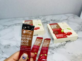 자연에온 가득담은 몽모랑시 타트체리 콜라겐 젤리스틱 — 5점을 준 리뷰어가 2020년 12월 올린 사용 사진