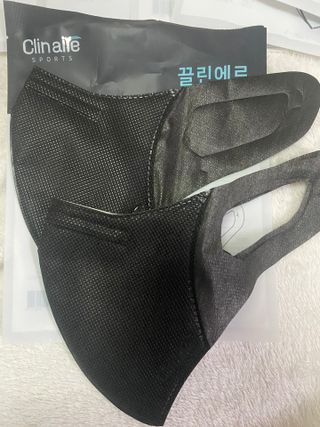끌린에르 스포츠 귀편한 새부리형 마스크 — 5점을 준 리뷰어가 2022년 2월 올린 사용 사진