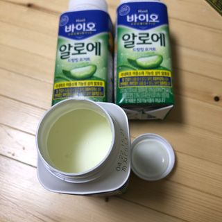 LIVE 매일바이오 알로에 드링킹 요거트 — 5점을 준 리뷰어가 2022년 4월 올린 사용 사진