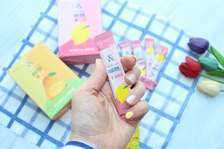 비타앤C 레몬맛, 망고맛 — 5점을 준 리뷰어가 2021년 4월 올린 사용 사진