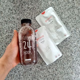 클린24시간 1BOX(5포) + 전용보틀(500ml) — 4점을 준 리뷰어가 2022년 8월 올린 사용 사진
