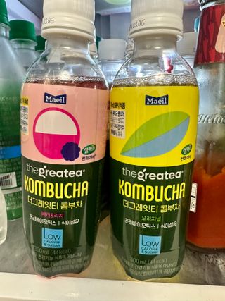 더그레잇티 콤부차 [매일유업] 더그레잇티 44kcal 콤부차 300ml *12개입 (오리지널 6개+베리리치 6개) — 4.5점을 준 리뷰어가 2023년 7월 올린 사용 사진
