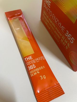 [닥터루템]맛있는 파인애플맛 과채효소 THE파이토엔자임365 1box (30포) — 3점을 준 리뷰어가 2022년 10월 올린 사용 사진