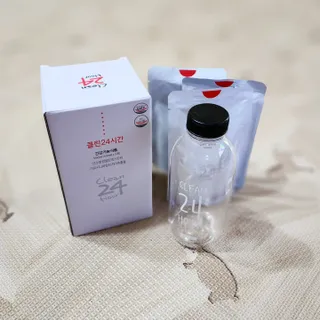 클린24시간 1BOX(5포) + 전용보틀(500ml) — 4.5점을 준 리뷰어가 2022년 10월 올린 사용 사진