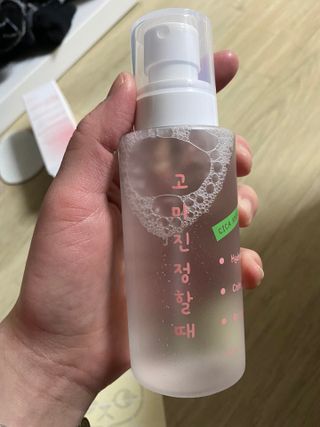 [시카앰플] 묘오한 고마진정할때 진정 스프레이 앰플 150ml — 5점을 준 리뷰어가 2021년 3월 올린 사용 사진