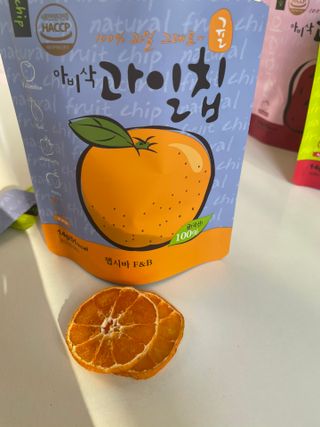 아비삭과일칩 5종 /딸기,사과,배,귤,무화과 5종 — 5점을 준 리뷰어가 2021년 4월 올린 사용 사진