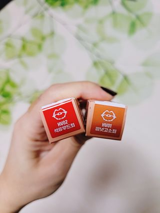 [블랙루즈]하프앤하프틴트 10종 中 택1+랜덤1 — 5점을 준 리뷰어가 2021년 2월 올린 사용 사진