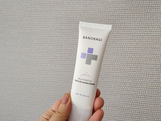 바노바기 코스메틱 바노바기 밀크씨슬 리페어 시카 선스크린 플러스 50ml — 5점을 준 리뷰어가 2023년 2월 올린 사용 사진