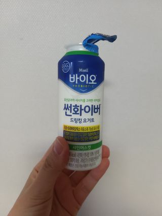 LIVE 매일바이오 썬화이버 드링킹 요거트 — 5점을 준 리뷰어가 2022년 8월 올린 사용 사진