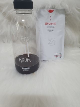 클린24시간 1BOX(5포) + 전용보틀(500ml) — 5점을 준 리뷰어가 2022년 10월 올린 사용 사진