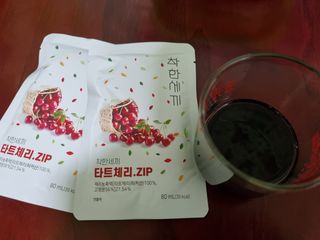 헬스업 착한세끼 타트체리 — 5점을 준 리뷰어가 2021년 5월 올린 사용 사진