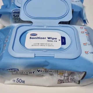 햅스 세균없는 주방 대형 2팩, HAPS sanitizer wipe — 5점을 준 리뷰어가 2022년 2월 올린 사용 사진