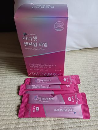 이너셋 엔자임 타임 1개월분, 3gX30포X1박스 곡물발효효소 유산균 — 5점을 준 리뷰어가 2023년 3월 올린 사용 사진