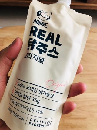 서비푸드 리얼 닭주스 오리지널 200g 1세트 10개입 — 4점을 준 리뷰어가 2022년 1월 올린 사용 사진