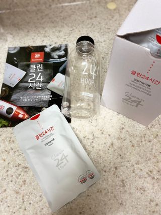 클린24시간 1BOX(5포) + 전용보틀(500ml) — 5점을 준 리뷰어가 2023년 3월 올린 사용 사진