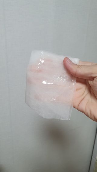 체르엠 그린 케비어 더블워터 마스크팩 5매입  2팩 — 5점을 준 리뷰어가 2021년 10월 올린 사용 사진