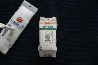 3M 스카치브라이트 재활용 PET 정전기청소포 대형 30매 (막대걸레 증정) — 5점을 준 리뷰어가 2023년 5월 올린 사용 사진