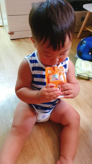 [몸엔용] 아이가 먹는 달콤 국산녹용 키엔용 비타  80ml x 10포 — 5점을 준 리뷰어가 2021년 7월 올린 사용 사진