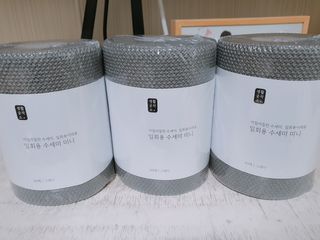 [생활공작소] 일회용 수세미 미니_그레이 60매 x 3입 — 5점을 준 리뷰어가 2021년 3월 올린 사용 사진