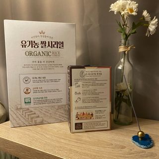 씨알푸드 유기농 쌀 시리얼 390g + 갓 구운 유기농 발아통곡물 150g — 5점을 준 리뷰어가 2021년 12월 올린 사용 사진