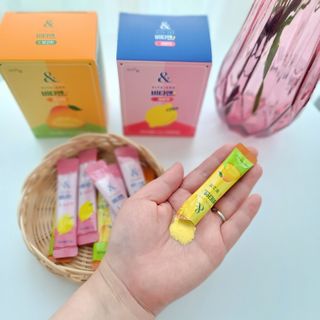 비타앤C 레몬맛, 망고맛 — 5점을 준 리뷰어가 2021년 4월 올린 사용 사진