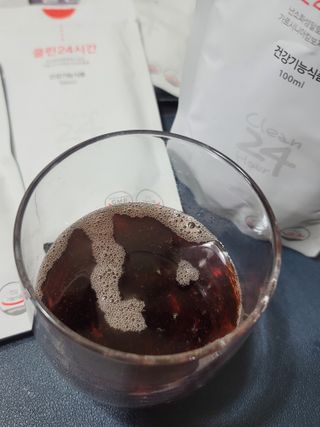 클린24시간 1BOX(5포) + 전용보틀(500ml) — 5점을 준 리뷰어가 2022년 10월 올린 사용 사진