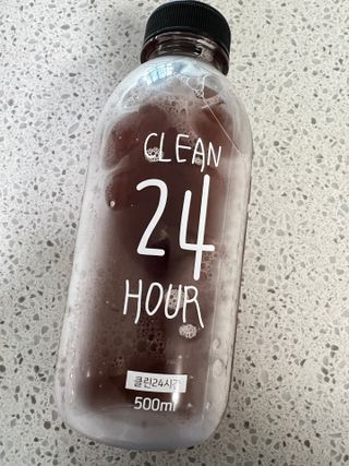 클린24시간 1BOX(5포) + 전용보틀(500ml) — 5점을 준 리뷰어가 2022년 7월 올린 사용 사진
