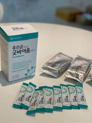 프리마인 유산균 국가지정연구소 선정, 살아있는 생유산균 200억 마리의 힘. 유산균n굿바이옴플러스 — 5점을 준 리뷰어가 2021년 9월 올린 사용 사진