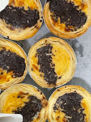 디앙뜨 포르투갈 에그타르트 오리지널 맛+패션후르츠+초콜릿타르트 맛 중 택1 — 4.5점을 준 리뷰어가 2021년 7월 올린 사용 사진