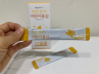 [이뮤니티플러스]우리아이 면역오키, 건강오키 _ 키즈오키 어린이홍삼 10포 1box — 4점을 준 리뷰어가 2022년 1월 올린 사용 사진