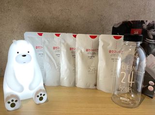 클린24시간 1BOX(5포) + 전용보틀(500ml) — 5점을 준 리뷰어가 2022년 9월 올린 사용 사진