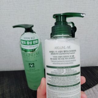 어라운드미 [어라운드 미] 탈모 증상 완화 스칼프 샴푸 + 두피 영양 공급 트리트먼트 — 4점을 준 리뷰어가 2021년 6월 올린 사용 사진
