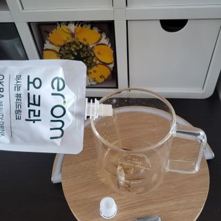 [이롬] 오크라 마시는 뷰티드링크 100mL x 20입 — 5점을 준 리뷰어가 2022년 9월 올린 사용 사진