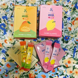 비타앤C 레몬맛, 망고맛 — 5점을 준 리뷰어가 2021년 6월 올린 사용 사진