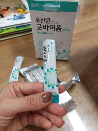 프리마인 유산균 국가지정연구소 선정, 살아있는 생유산균 200억 마리의 힘. 유산균n굿바이옴플러스 — 5점을 준 리뷰어가 2021년 9월 올린 사용 사진