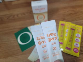 [음료수 대신 가능!]  빠르게 흡수되는 아임오 타먹는 콜라겐 1박스 — 5점을 준 리뷰어가 2023년 4월 올린 사용 사진