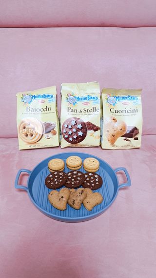 바릴라 몰리노비앙코 쿠키 3종_판디스텔라,쿠오리치니,바이오치 — 5점을 준 리뷰어가 2022년 1월 올린 사용 사진