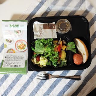참살이도시락 작심삼일 샐러드도시락 3개 맛보기 새벽배송 또는 택배배송 — 5점을 준 리뷰어가 2021년 9월 올린 사용 사진