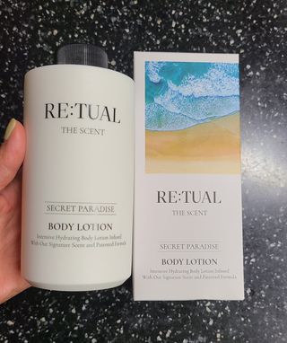 레츄얼 더 센트 바디로션 시크릿 파라다이스(500ml) — 5점을 준 리뷰어가 2022년 6월 올린 사용 사진