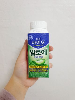 LIVE 매일바이오 알로에 드링킹 요거트 — 5점을 준 리뷰어가 2022년 4월 올린 사용 사진