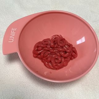 [유니프] 헤어 샤이니 핑크 컬러 트리트먼트240g — 5점을 준 리뷰어가 2023년 11월 올린 사용 사진