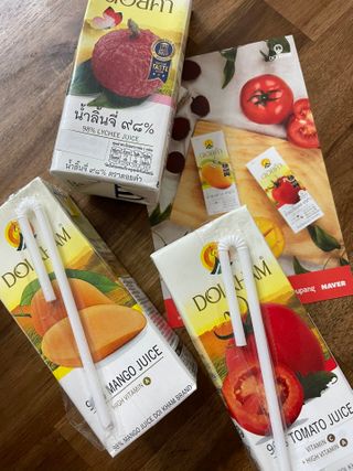 도이캄 착즙 완숙 토마토 200ml 12팩 무설탕 태국왕실 기내식주스 — 5점을 준 리뷰어가 2021년 2월 올린 사용 사진
