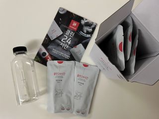 클린24시간 1BOX(5포) + 전용보틀(500ml) — 5점을 준 리뷰어가 2022년 8월 올린 사용 사진