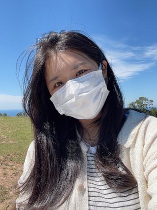 케이퓨리 KF80 덴탈 귀편한 숨쉬기편한 마스크 50매 — 5점을 준 리뷰어가 2022년 10월 올린 사용 사진