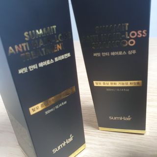 썸헤어 / SUMHAIR 썸헤어  써밋 안티 헤어로스 샴푸+트리트먼트 — 3점을 준 리뷰어가 2021년 6월 올린 사용 사진
