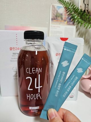 클린24시간 1BOX(5포) + 전용보틀(500ml) — 5점을 준 리뷰어가 2023년 6월 올린 사용 사진