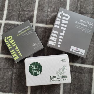 달콤리빙 밀리노 때장갑 때비누 세트 — 4점을 준 리뷰어가 2021년 3월 올린 사용 사진