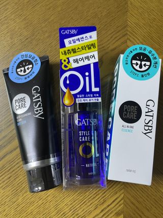 [갸스비] 명불허전, 남성을 위한 브랜드 갸스비의 올인원, 폼클렌징, 헤어오일 3종 — 5점을 준 리뷰어가 2021년 4월 올린 사용 사진
