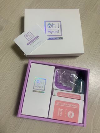 피비에스코리아 [오마이셀프] 셀프 속눈썹펌 키트 뷰러펌 파마 세트 — 4점을 준 리뷰어가 2021년 12월 올린 사용 사진